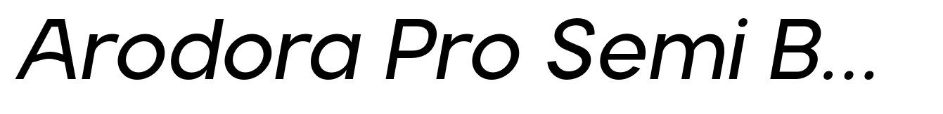 Arodora Pro Semi Bold Italic
